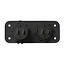 ProPlus Inbouw voltmeter met dubbele USB poort - 6-30V - 2 x 2100mA - 12/24V