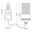 ProPlus Verloopkabel DIN naar sigarettenaansteker - 15 cm - 8A - 12V/24V - zwart