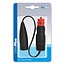 ProPlus Verloopkabel sigarettenaansteker naar DIN-stekkerdoos - 25 cm - zwart - 12V/24V - max. 8A