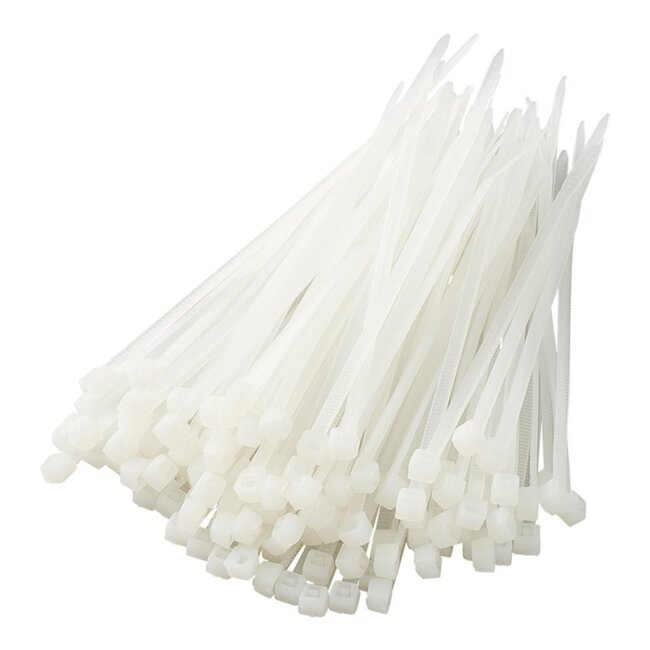 ProPlus Kabelbinders - 100 x 2.5 mm - 100 stuks - Wit - Sterk en Duurzaam