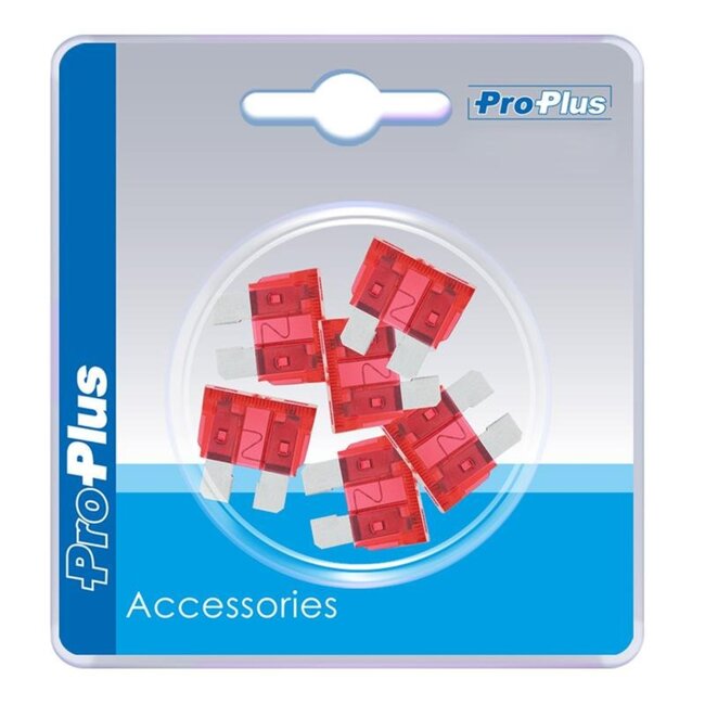 ProPlus Steekzekeringen - 10 Ampère - Rood - 6 stuks - Voorkomt kortsluiting