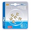 ProPlus Mini steekzekeringen - 5 Ampère - bruin - set van 6 stuks
