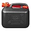 ProPlus Jerrycan 5 liter - kunststof - zwart - UN-gekeurd - met flexibele vulslang