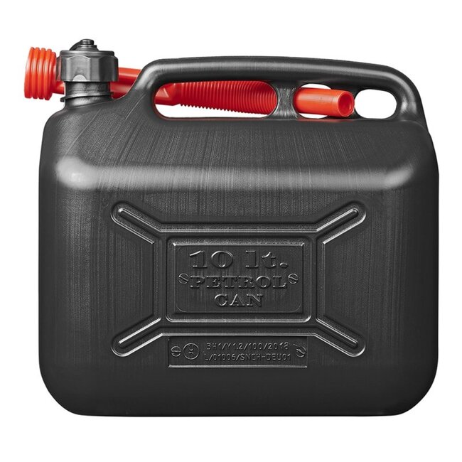 ProPlus Jerrycan - 10 liter - kunststof - zwart - UN-gekeurd