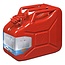 ProPlus Stalen jerrycan - 10 liter - rood - UN en TÜV/GS gekeurd