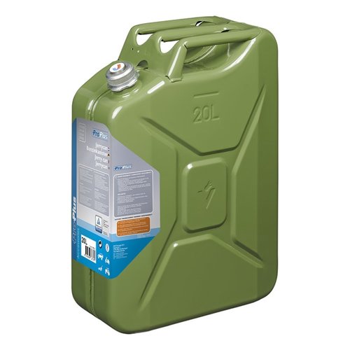 Pro+ Jerrycan 20L metaal groen met magnetische schroefdop UN- & TüV/GS-gekeurd Pro+ Jerrycan 20L metaal groen met magnetische schroefdop UN- & TüV/GS-gekeurd