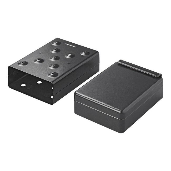 ProPlus Stalen kluis met slede - Compact en robuust - 225 x 165 x 85 mm - Zwart