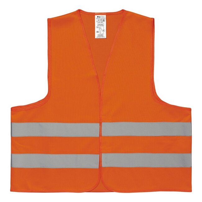 ProPlus Reflecterend veiligheidsvest - neon oranje - one size - klittenbandsluiting