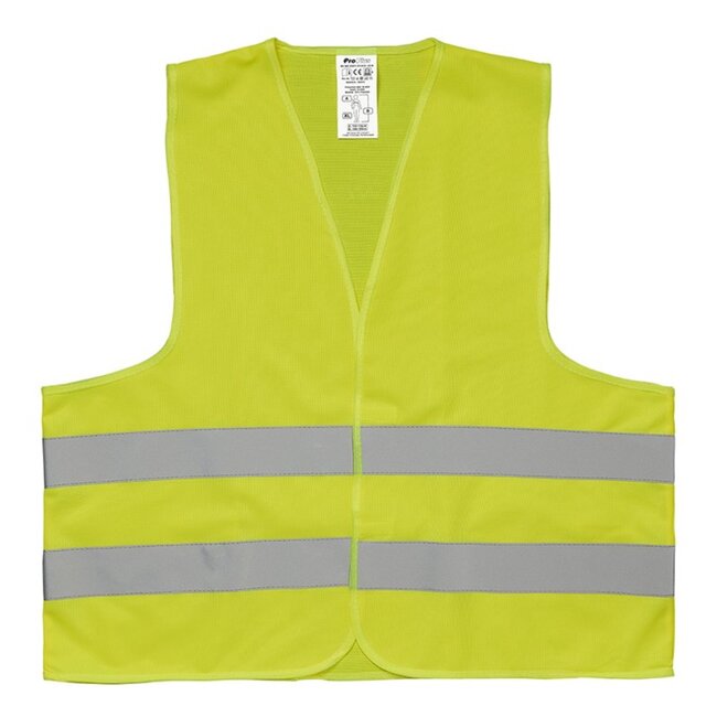 ProPlus Reflecterend veiligheidsvest - geel - one size - klittenbandsluiting
