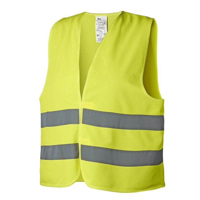 ProPlus Reflecterend veiligheidsvest - geel - one size - klittenbandsluiting