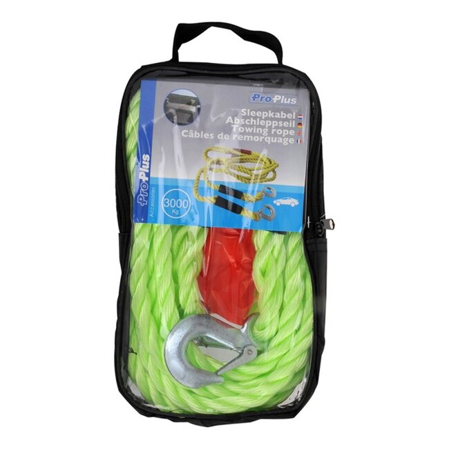 ProPlus Sterke sleepkabel - 3000 kg - Snelsluiting - 3 ton - Veilig en betrouwbaar