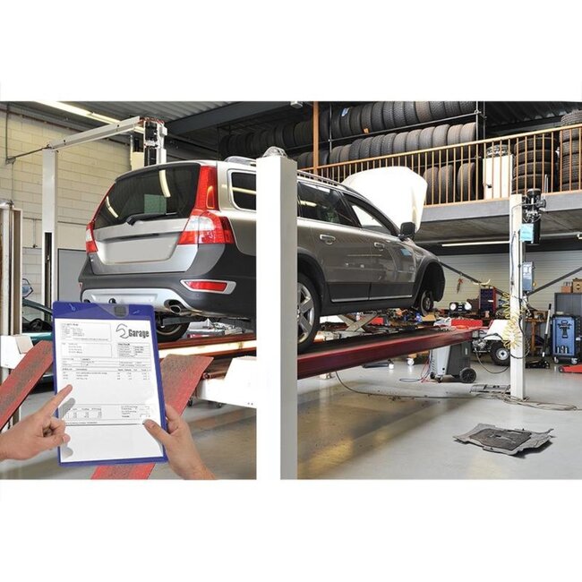 ProPlus Werkordermap - A4 - Inclusief draagkoord en sleutelvak - Blauw - 10 stuks