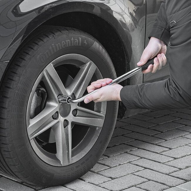 ProPlus Telescopische wielmoersleutel - uitschuifbare hefboom - chroom-vanadium - 17-23 mm