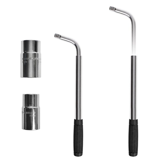 ProPlus Telescopische wielmoersleutel - uitschuifbare hefboom - chroom-vanadium - 17-23 mm