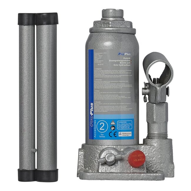 ProPlus Hydraulische potkrik - 2 ton - TÜV/GS-gekeurd - Compact ontwerp - Veilig gebruik