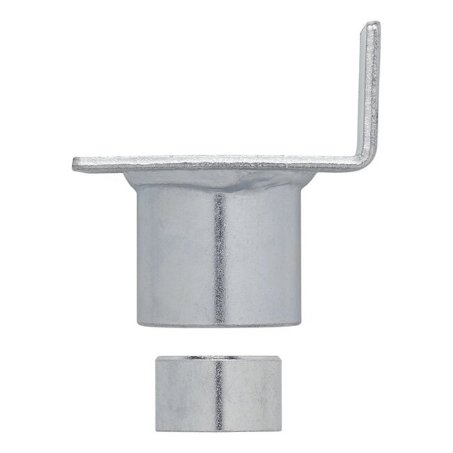 ProPlus Adapter voor potkrik - Opstaande rand - Ø 20-27 mm - Zilver - Staal