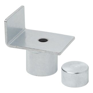 ProPlus Adapter voor potkrik - Opstaande rand - Ø 20-27 mm - Zilver - Staal