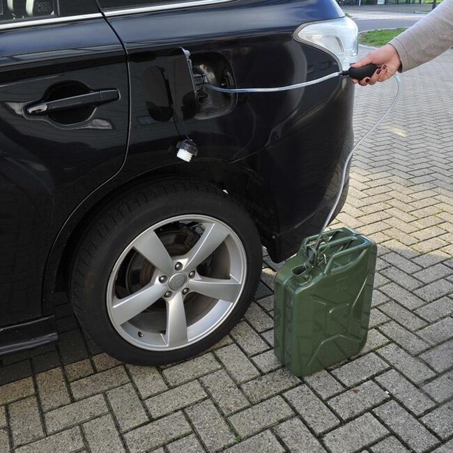 ProPlus Hevelpomp met slang - kunststof - 180 cm - transparant/zwart - niet geschikt voor benzine