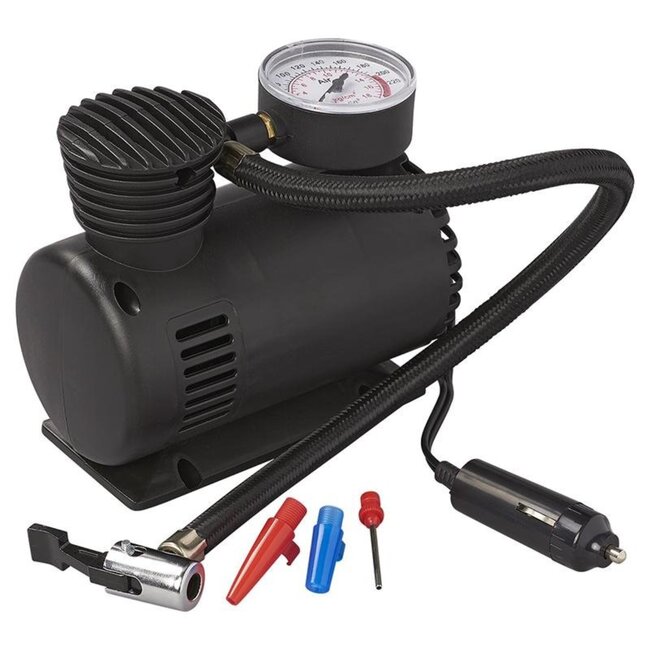 Pro Plus Mini - Luchtcompressor met Manometer -12 Volt