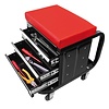 Pro Plus Gereedschapkist 3 Laden met Werkplaatsstoel Verrijdbaar - 47 x 35 x 43 cm Pro Plus Gereedschapkist 3 Laden met Werkplaatsstoel Verrijdbaar - 47 x 35 x 43 cm