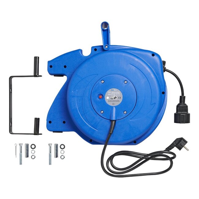 ProPlus Automatische kabelhaspel - 15 meter - 220V - stootvast - wand/plafond bevestiging