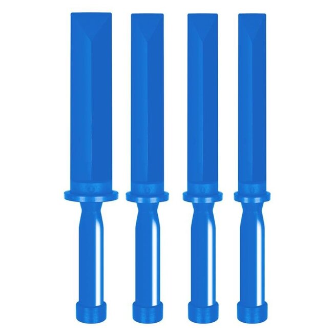 ProPlus Schraper set kunststof - 4 delig - slagvast nylon - diverse breedtes