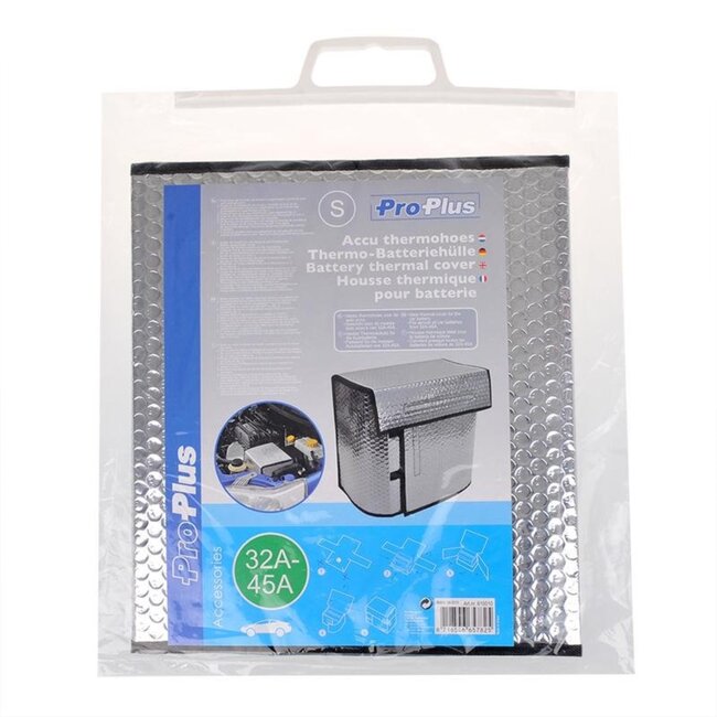 ProPlus Thermo-accuhoes - Beschermt bij lage temperaturen - Geschikt voor 32-45Ah - Maat S