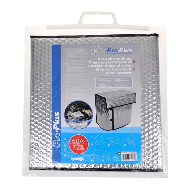 ProPlus Thermo-accuhoes - Winterbescherming - Klittenbandsluiting - Geschikt voor 50Ah-72Ah - Maat M