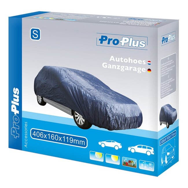 ProPlus Autohoes - Bescherming tegen vocht en vorst - 406 x 160 x 119 cm - Donkerblauw