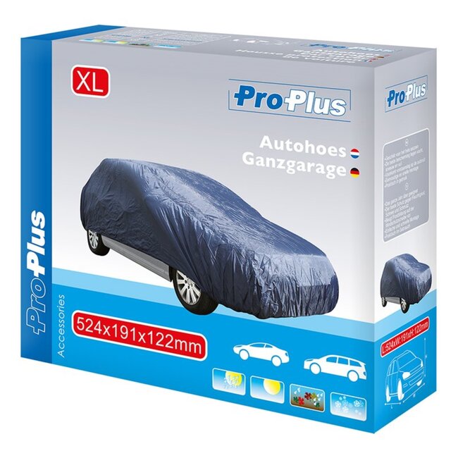 ProPlus Autohoes XL - All-season bescherming - 524 x 191 x 122 cm - Donkerblauw