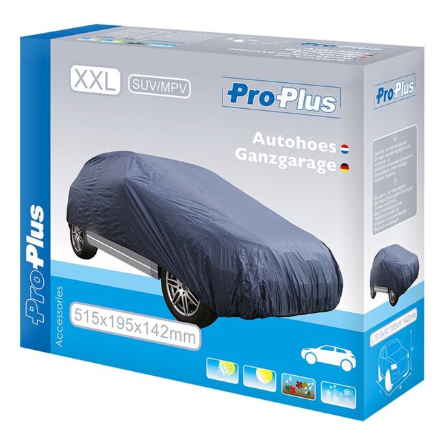 ProPlus Autohoes - XXL - Bescherming tegen vocht, sneeuw en vuil - 515 x 195 x 142 cm - Voor SUV/MPV
