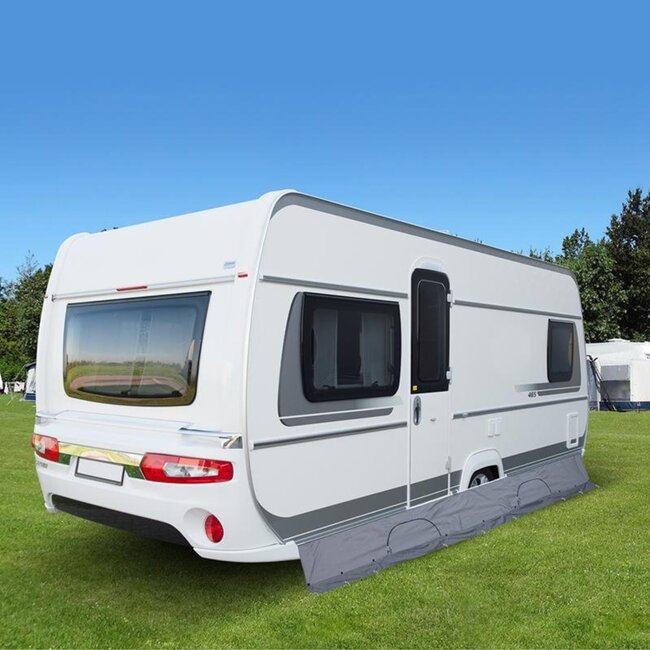 ProPlus Tochtstrook met opbergvakken - 50 x 580 cm - voor caravans - inclusief opbergtas