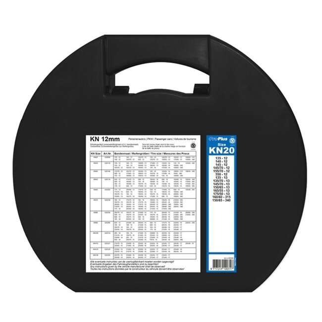 ProPlus Sneeuwkettingen - 12 mm schakels - gehard staal - set van 2 - zilver