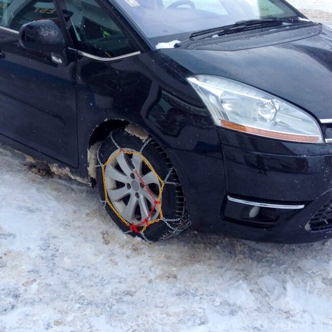 ProPlus Sneeuwkettingen - Ø 12 mm - Handmatige spanner - 2 stuks - Zilver - Staal