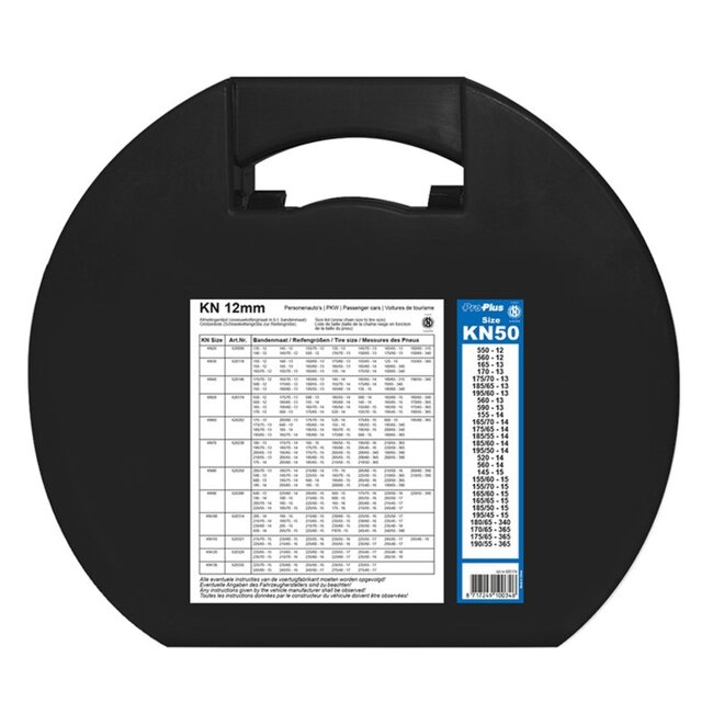 ProPlus Sneeuwkettingen - Ø 12 mm - Handmatige spanner - 2 stuks - Zilver - Staal