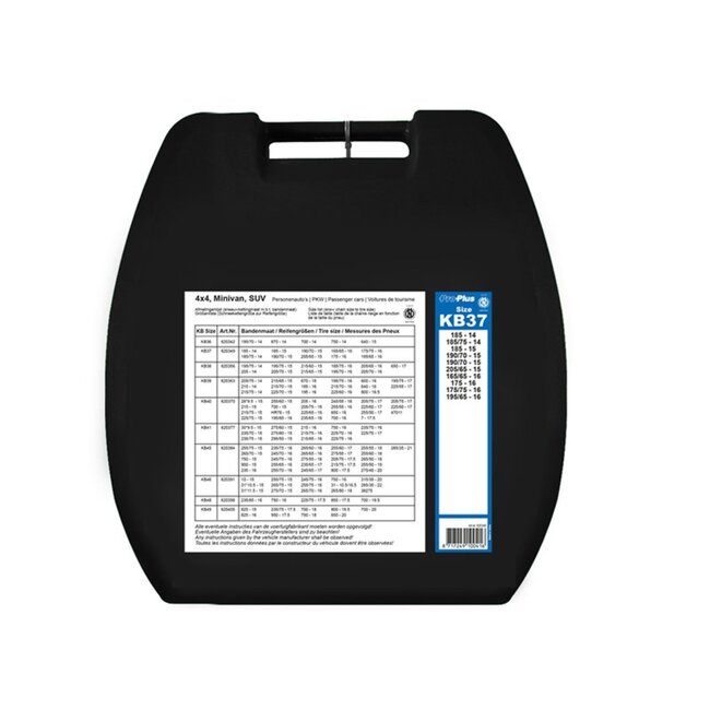 ProPlus Sneeuwkettingen - Ø 16 mm - Handmatige spanner - 2 stuks - Zilver - Staal