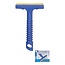 ProPlus IJskrabber met messing blad - 17 cm - Blauw - Rubberen trekker