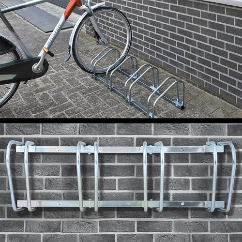 Pro Plus Fietsenrek Voor 4 Fietsen (Vloer- En Wandmontage) Pro Plus Fietsenrek Voor 4 Fietsen (Vloer- En Wandmontage)