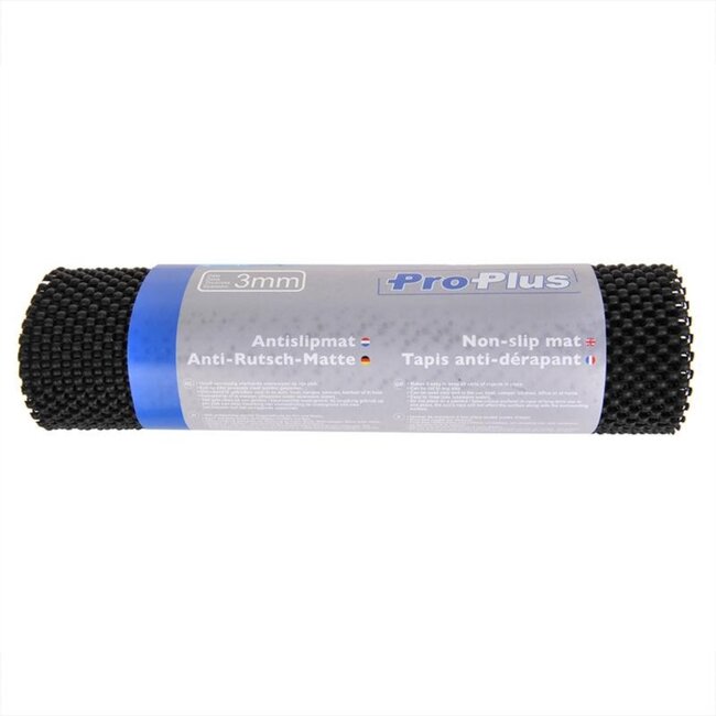 ProPlus Anti-slipmat - 150 x 30 cm - Op maat snijden - Zwart - 3 mm dikte