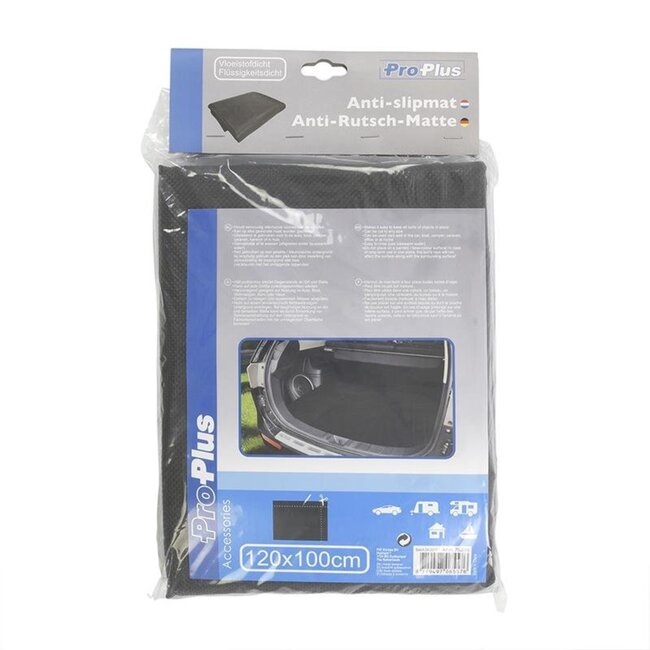 ProPlus Vloeistofdichte anti-slipmat - 120 x 100 cm - Zwart - Op maat te snijden