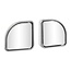 ProPlus Dodehoekspiegel set - 50x50 mm - Chroom - Breedhoek zicht - Set van 2