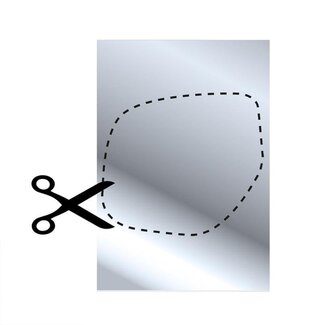ProPlus Multifunctionele plakspiegel - flexibel - op maat snijden - 253 x 178 mm