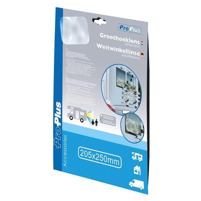 ProPlus Zelfklevende groothoeklens - Verbeterd zicht - 20 x 25 cm - Duurzaam PVC