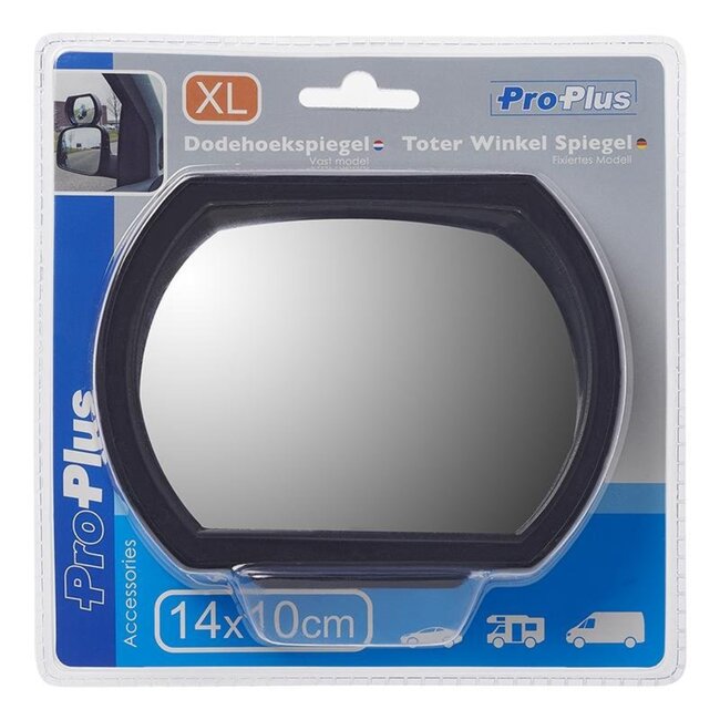 ProPlus XL dodehoekspiegel - vast model - breedhoek zicht - 150 x 110 mm