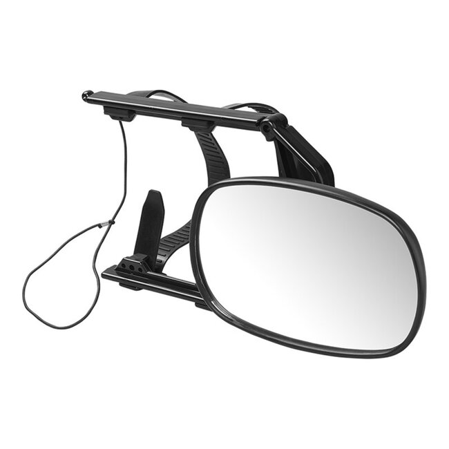 ProPlus Universele caravanspiegel - elastische banden - zwart - 1 stuk