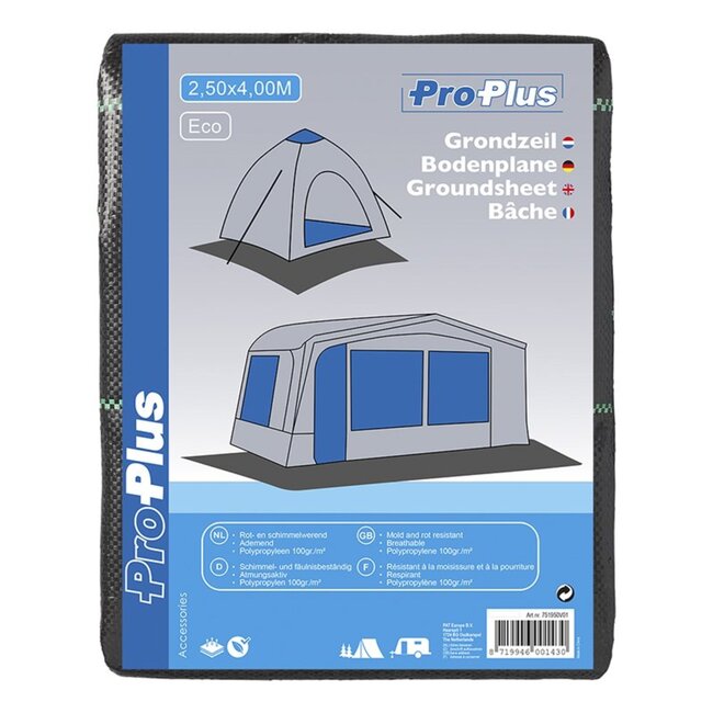 ProPlus Grondzeil ECO - Rot- en schimmelwerend - Ademend - 2,5 x 4 meter