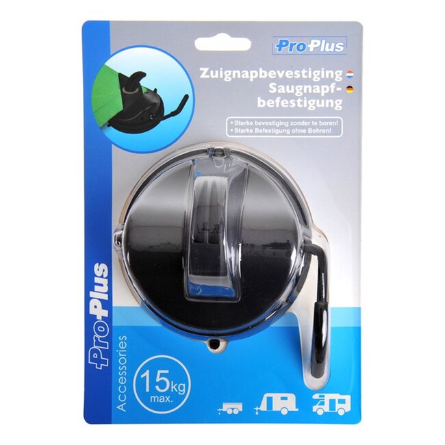 ProPlus Zuignapbevestiging - Schroefloos - Ø 12 cm - Max. 15 kg - Sterke Vacuümkracht