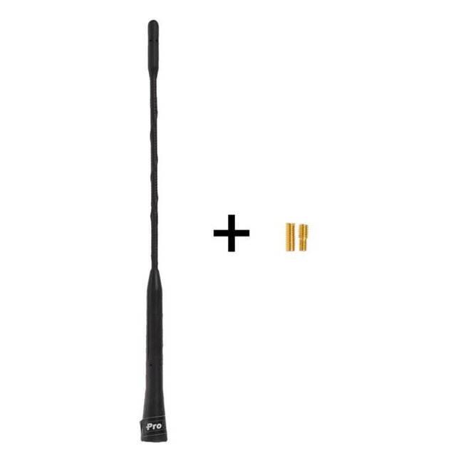 Pro Plus Auto Antenne - 23 cm - Universeel - Inclusief M5 & M6 Adapters