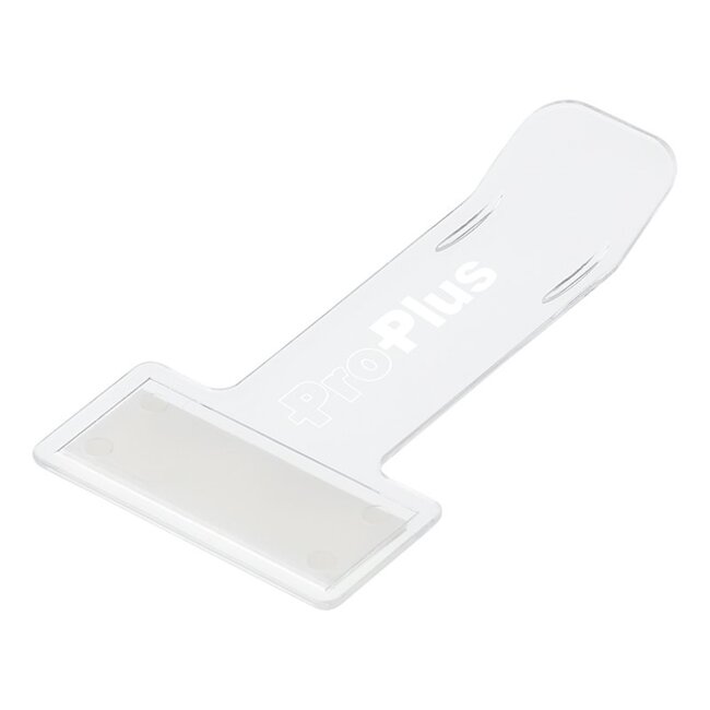 ProPlus Handige tickethouder met plakstrip - transparant kunststof - 76x40 mm