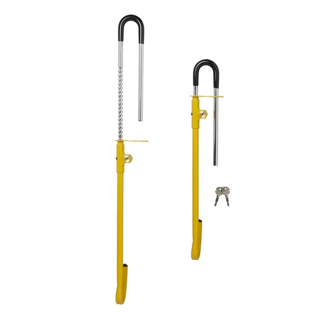 ProPlus Universeel pedaalslot - compact en robuust - extra beveiliging - lichtgewicht - inclusief 2 sleutels